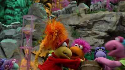 Now, Red,
Mokey needs a bucket for the Craggles. - Fraggle Rock: Back to the Rock