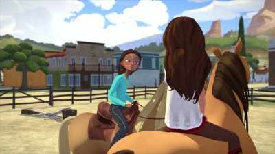 Now, remember to lean forward and relax. - Spirit: Riding Free