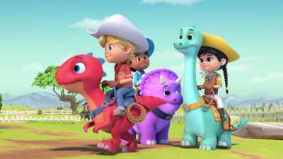 Now, remember,
let's be really quiet. - Dino Ranch