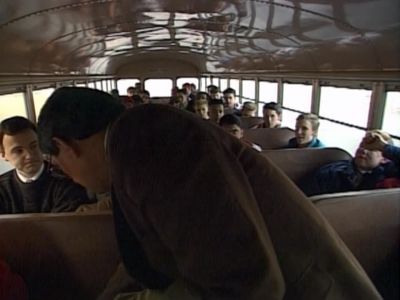 Now remember think about the ball game on the way to the game - Hoop Dreams