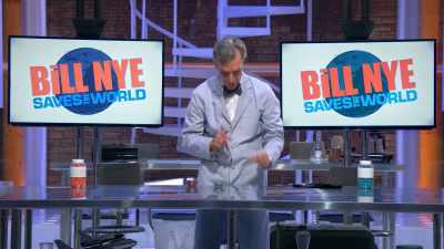 Now, right before the show,
I pricked my own finger - Bill Nye Saves the World