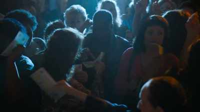 Now, settle down,
'cause our next speaker - On Becoming a God in Central Florida