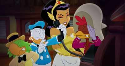 -Now, slam the phone.
-(bang) - Legend of the Three Caballeros
