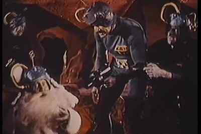Now stay put, my
fat little friend. - Santa Claus Conquers the Martians