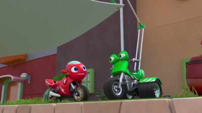 Now, take position
until my signal. - Ricky Zoom