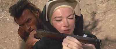 Now, tell me when to hold my breath. - Two Mules for Sister Sara