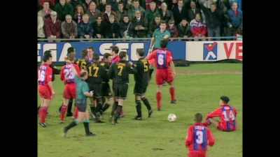 Now, temperatures rising,
and out comes the red card. - Fever Pitch: The Rise of the Premier League