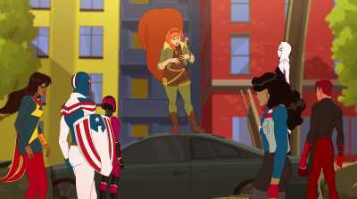 Now that that's over,
we can start prepping ourselves - Marvel Rising: Battle of the Bands