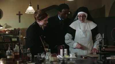 Now, the prop gun in the
bin had no prints on it, - Sister Boniface Mysteries