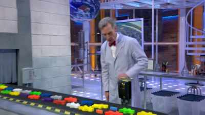 Now, the sponge people represents
the world's population. - Bill Nye Saves the World
