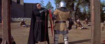 Now then.
Strike a blow at me. - The Black Shield of Falworth