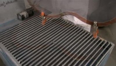 NOW THEY CLAMP
THE CELLO TOP PIECE - How It's Made