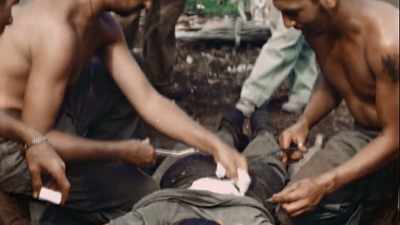 NOW THEY PLAN TO FIGHT
FOR TWO ISLANDS AT ONCE-- - The Pacific War in Color