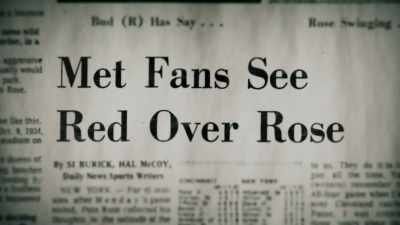 Now they're throwing
eggs, placards. - Charlie Hustle & the Matter of Pete Rose