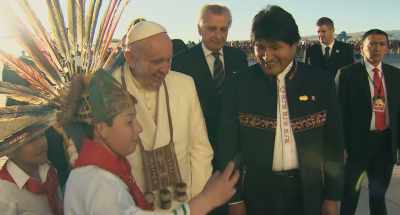 Now he visits them
a year later
on his home continent. - Pope Francis: A Man of His Word