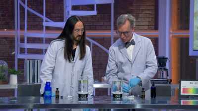 Now, what we'll do,
reach around in front and turn this on, - Bill Nye Saves the World