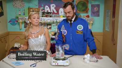 Now, while we wait for
the water to boil, - At Home with Amy Sedaris