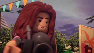 Now, who's ready for the big
beach game competition? - Lego Star Wars Summer Vacation