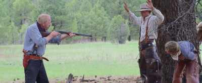 Now you with your left hand,
you take that gun outta there - Run for the High Country
