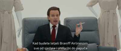 Now, when you fly with Braniff Airlines, - Halston