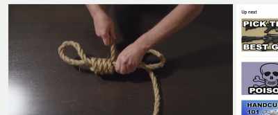 Now that you have learned
to tie a proper loop, - Suicide for Beginners