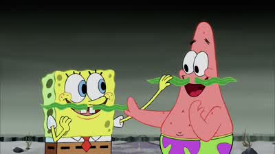 So now that you're men can you make it to Shell Cityboth gushingGuys BOTH YeahI said now that you're men can you make it to Shell CityHeck yeah Heck yeahAre men afraid of anythingHeck no Heck noin unison Because we're invincibleYeahWhoo hooI never said - The SpongeBob SquarePants Movie