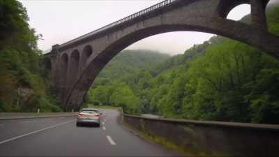 Nowadays, the modern road follows
the train tracks. - Secrets of the Railways