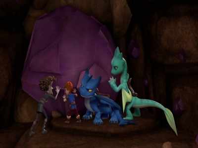 Now's our chance. Everybody, all together.
One, two, three. - Dragons: Rescue Riders