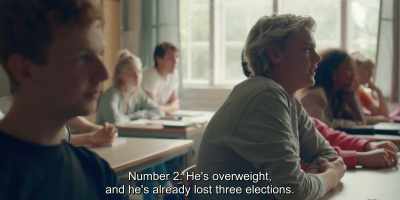 Number 2: He's overweight,
and he's already lost three elections. - Another Round