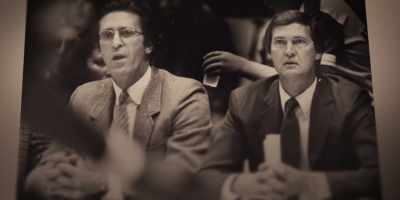 -Number 32. Magic Johnson.
-[crowd booing] - They Call Me Magic