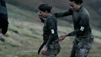 Number five Saira has sustained
an ankle injury. - Celebrity SAS: Who Dares Wins