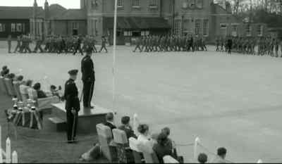 Number one platoon, eyes right! - Carry On Sergeant