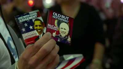 Obama, McCain,
and Palin condoms. - One October