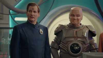 Obviously, this doesn't happen
while a ship - Red Dwarf: The Promised Land