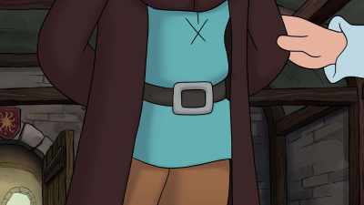 Obviously stolen belt. Nondescript torso. - Disenchantment