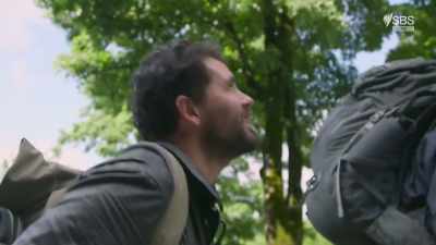 Occasionally, he does come down.
There's some ladders, apparently. - From Russia to Iran: Crossing Wild Frontier