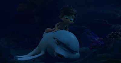 (octopus cackles)
(Snowball groaning) - Dolphin Boy