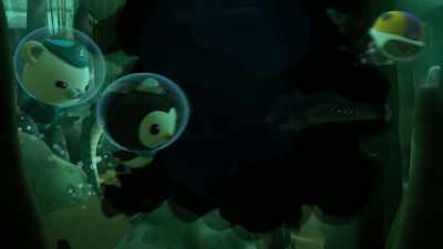 Octopus ink.
Now they can't see us or smell us. - Octonauts and the Caves of Sac Actun