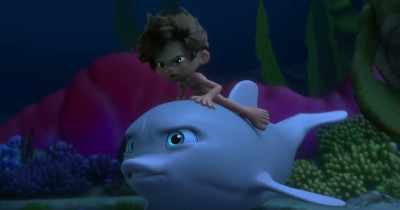 - [Octopus] The show is
about to start. (cackles) - Dolphin Boy