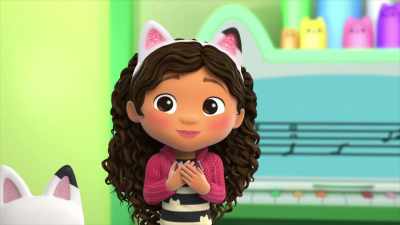 Of course! [chuckles]
The old double-scare cure! - Gabby's Dollhouse
