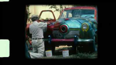 ...of course, the brighter colors
they used, was water-based - Prop Culture