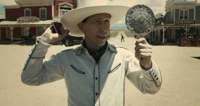 Of course, we is both facing the same way
and the gun is upside down, so... - The Ballad of Buster Scruggs