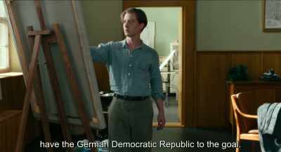 Of the German
Democratic Republic.
. - Never Look Away