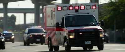 Off-ramp's coming up. - Ambulance