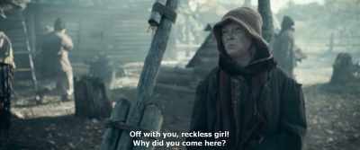 Off with you, reckless girl!
Why did you come here? - Gogol. Viy
