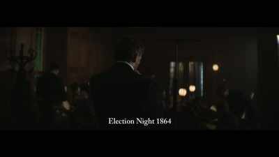 (office chatter)
(tense music) - Abraham Lincoln