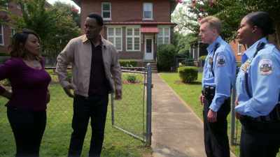 Officer Madden: Cuff 'em while
I go check this out. - Tyler Perry's The Oval