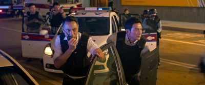 Officer Wan, it sounds like gunshots inside - Shock Wave