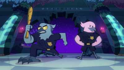 Officers Gnutz and Siedes
reporting for duty. - King Tweety