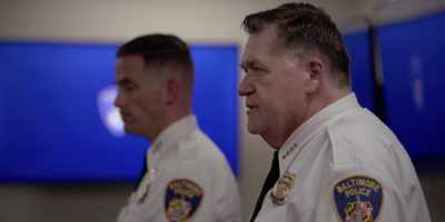 - [OFFICERS MUTTERING]
- Gangbanger shit. - We Own This City